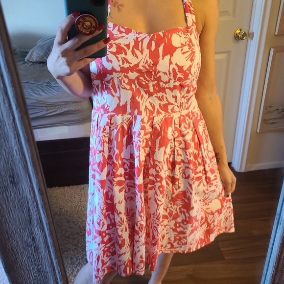 1950's baby doll hawaiian print halter dress - Picture 2 of 11